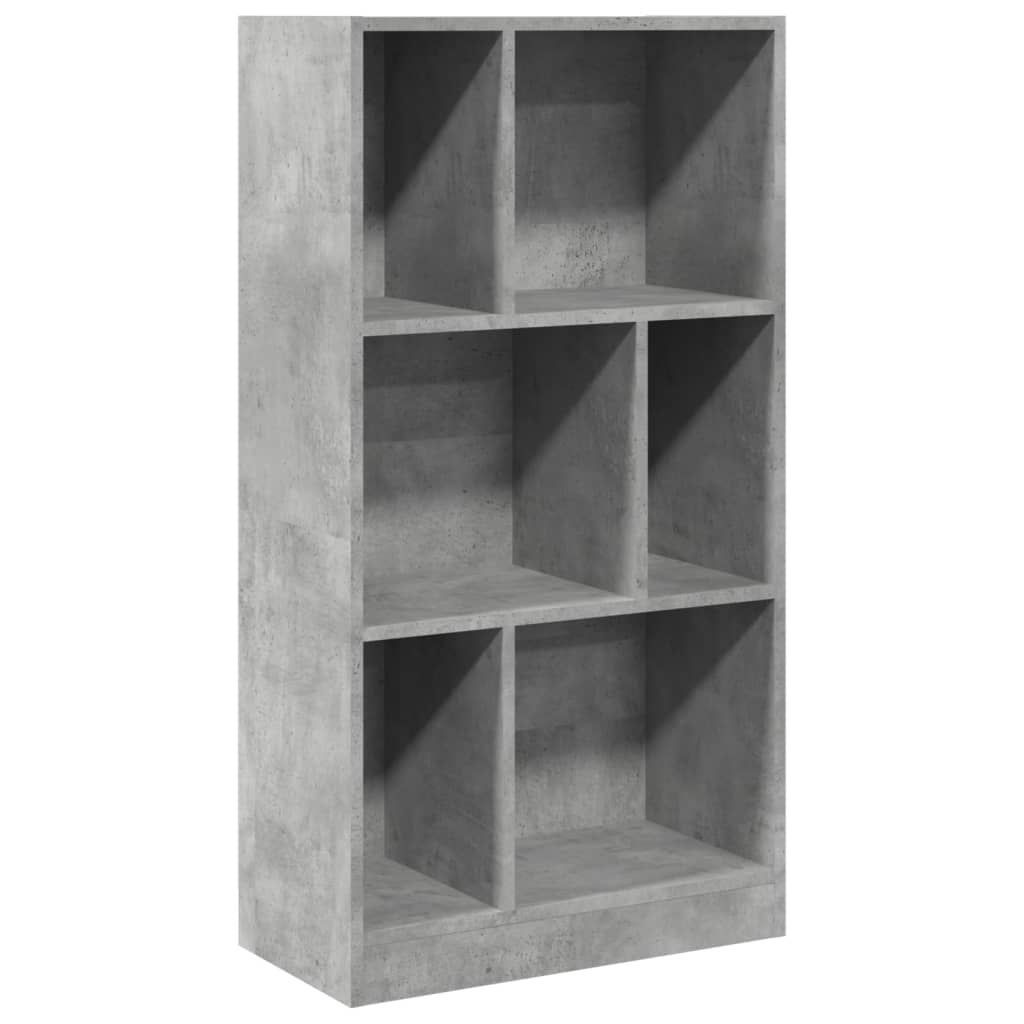 vidaXL Regał, szarość betonu, 57x28,5x107,5cm, materiał drewnopochodny