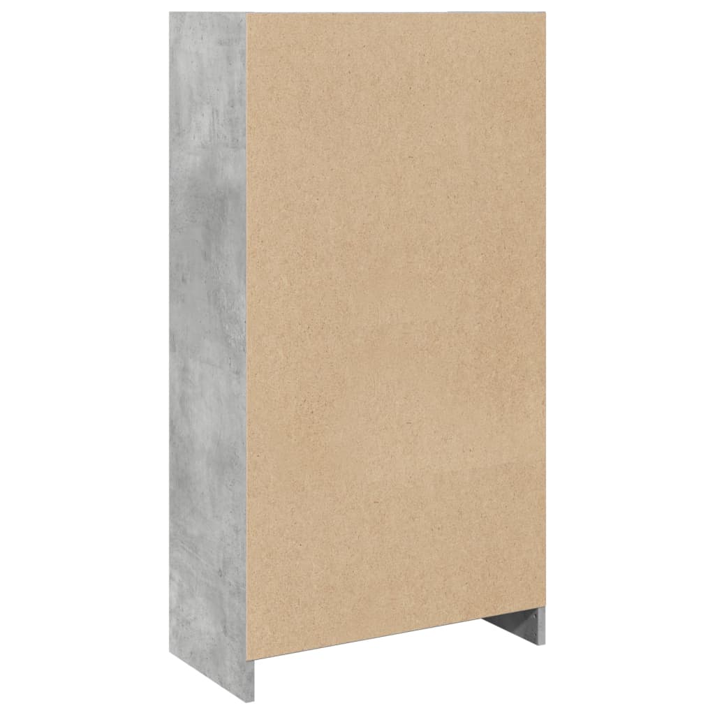vidaXL Regał, szarość betonu, 57x28,5x107,5cm, materiał drewnopochodny
