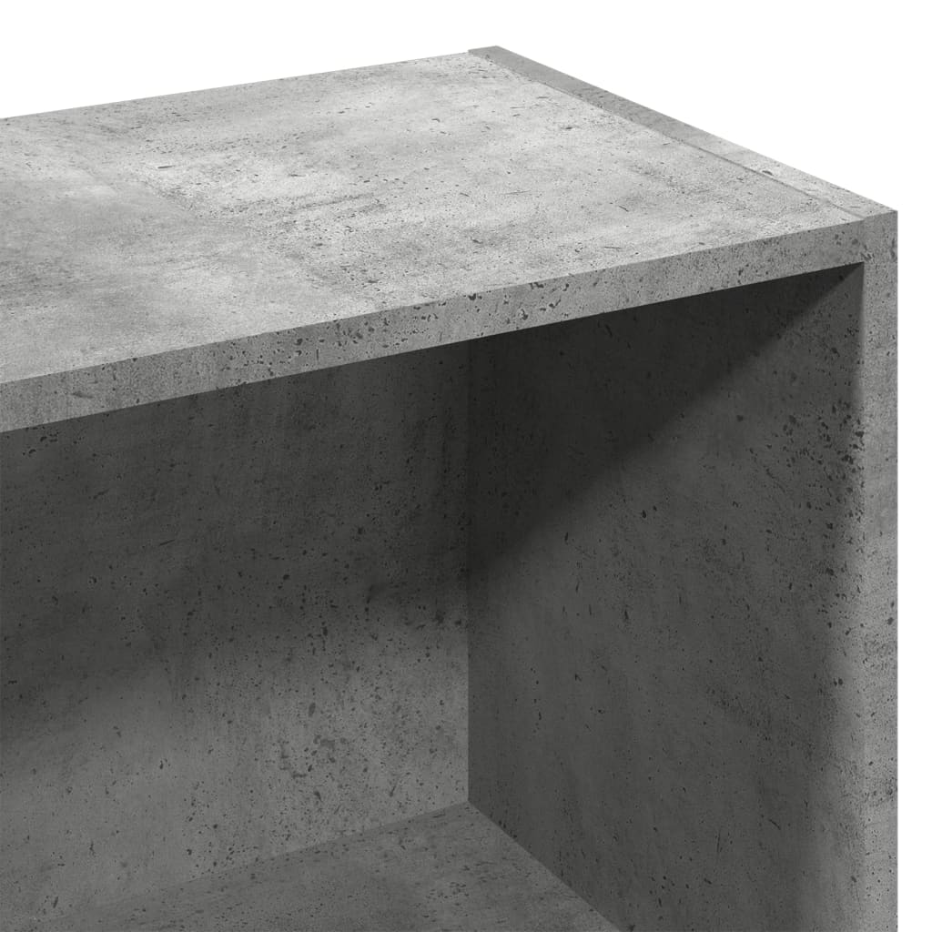 vidaXL Regał, szarość betonu, 57x28,5x107,5cm, materiał drewnopochodny