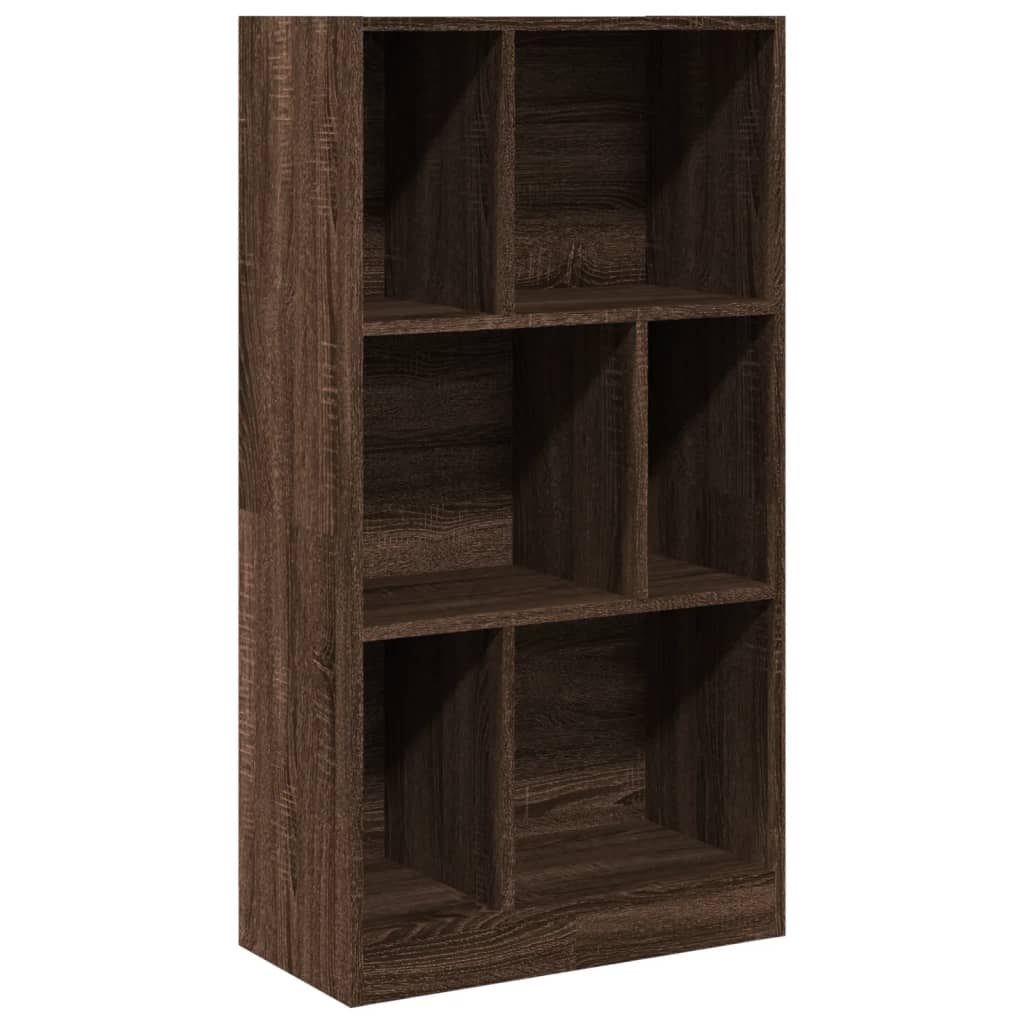 vidaXL Regał, brązowy dąb, 57x28,5x107,5 cm, materiał drewnopochodny