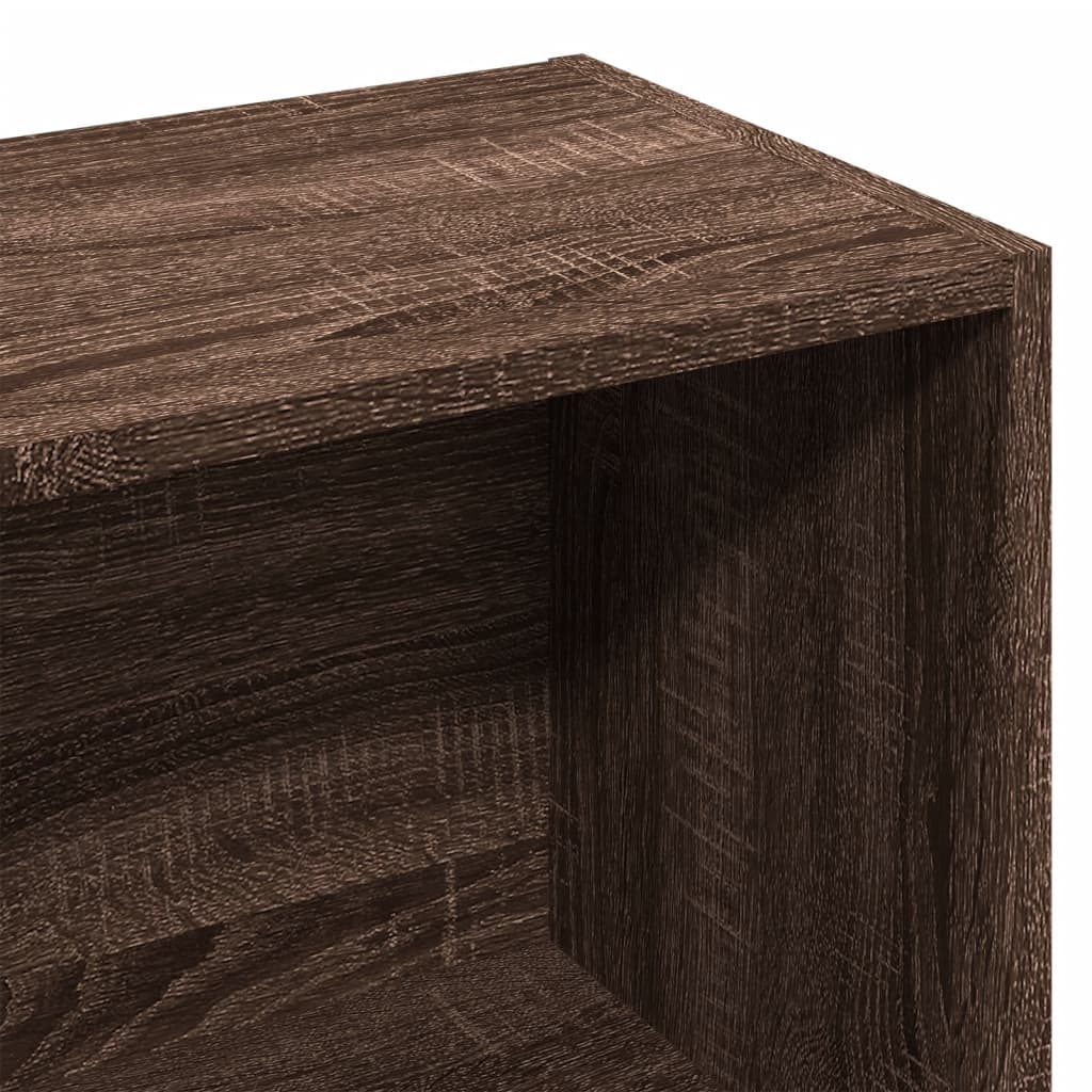 vidaXL Regał, brązowy dąb, 57x28,5x107,5 cm, materiał drewnopochodny
