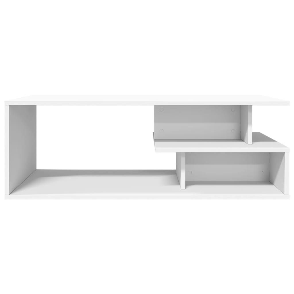 vidaXL Stolik kawowy, biały, 102x55x35 cm, materiał drewnopochodny