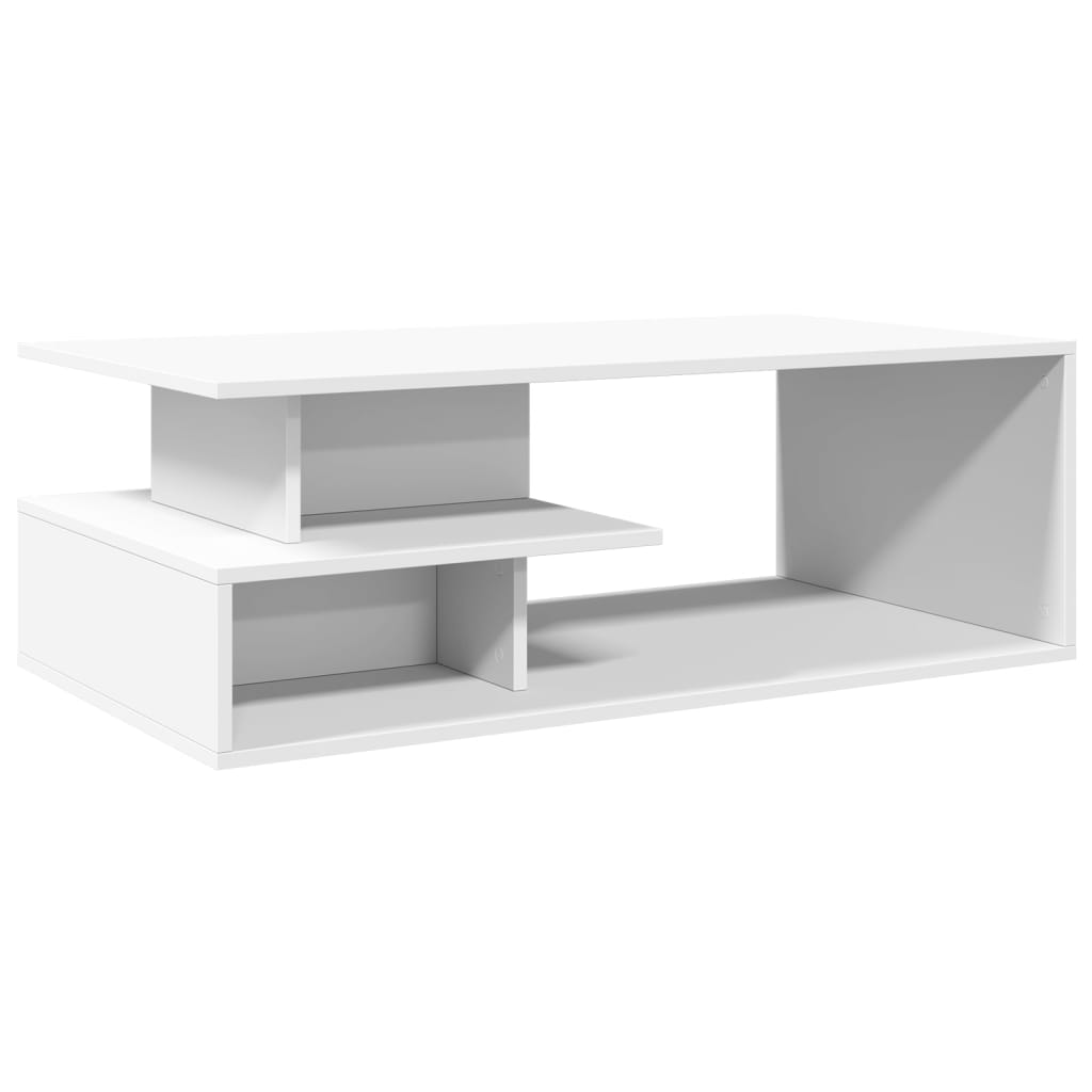vidaXL Stolik kawowy, biały, 102x55x35 cm, materiał drewnopochodny