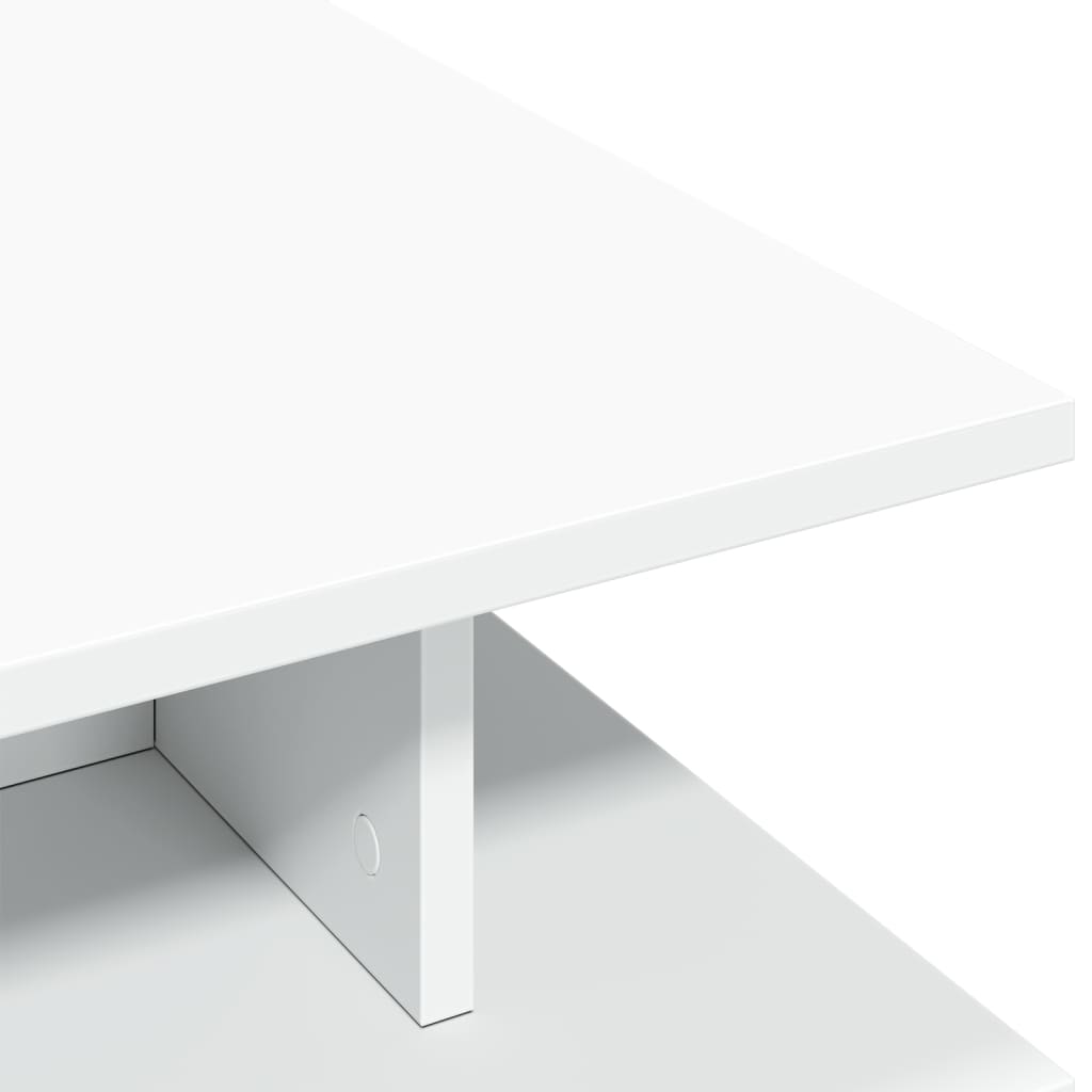 vidaXL Stolik kawowy, biały, 102x55x35 cm, materiał drewnopochodny
