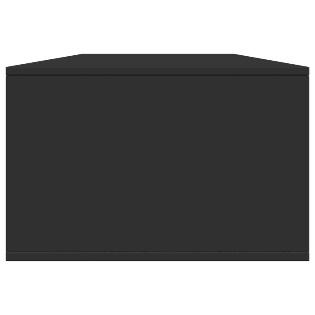 vidaXL Stolik kawowy, czarny, 102x55x35 cm, materiał drewnopochodny