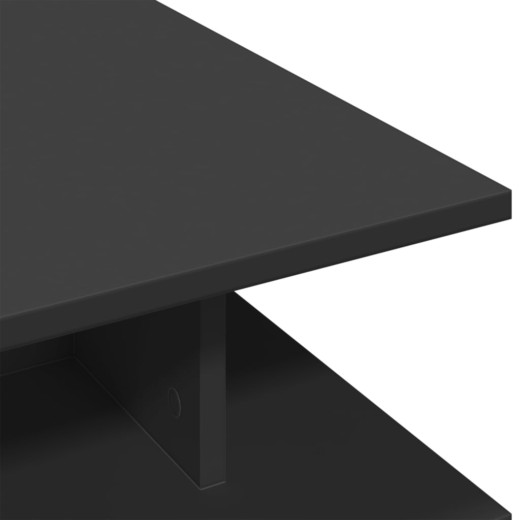 vidaXL Stolik kawowy, czarny, 102x55x35 cm, materiał drewnopochodny