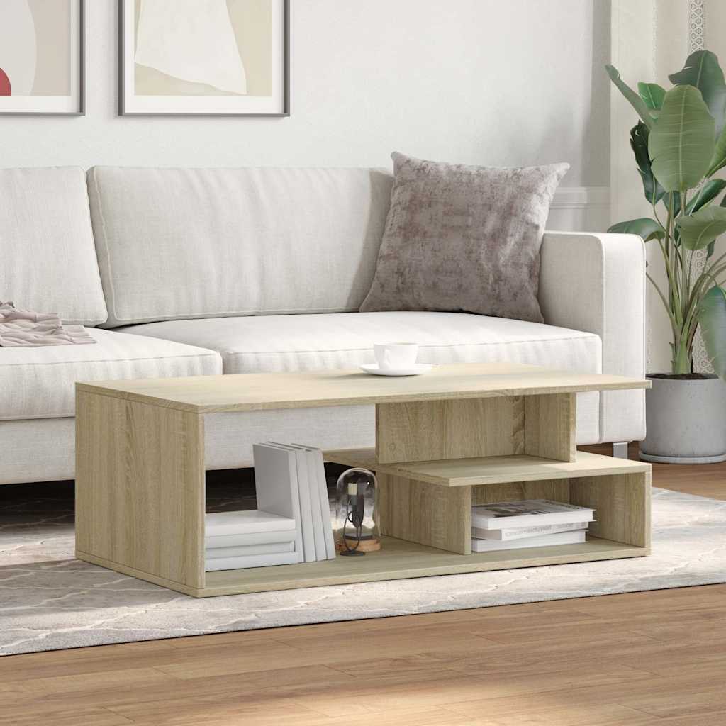 vidaXL Stolik kawowy, dąb sonoma 102x55x35 cm materiał drewnopochodny