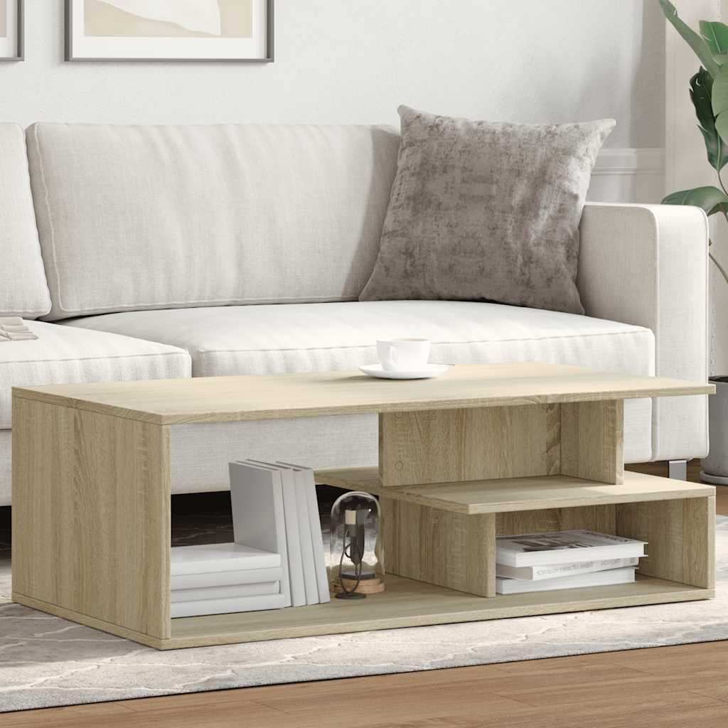 vidaXL Stolik kawowy, dąb sonoma 102x55x35 cm materiał drewnopochodny