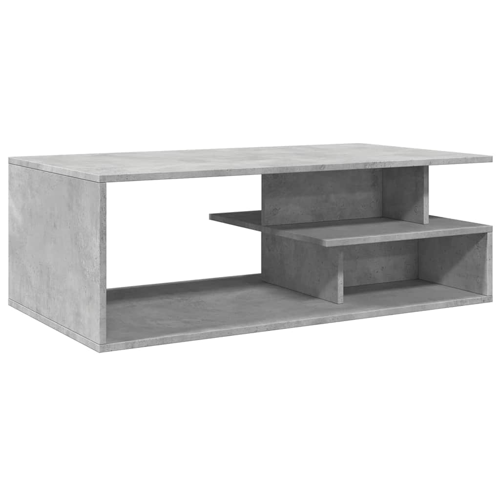 vidaXL Stolik kawowy, szarość betonu, 102x55x35 cm