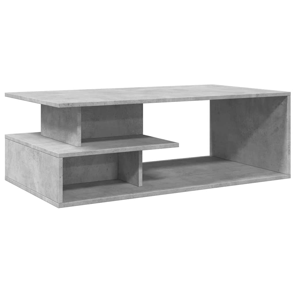 vidaXL Stolik kawowy, szarość betonu, 102x55x35 cm