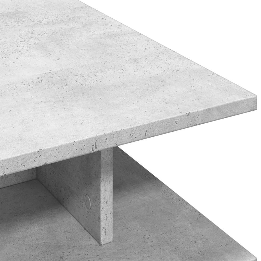 vidaXL Stolik kawowy, szarość betonu, 102x55x35 cm