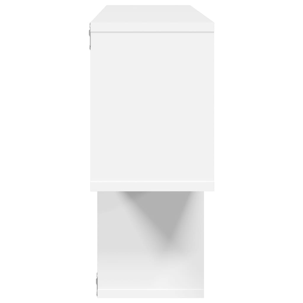 vidaXL Półka ścienna, biała, 100x20x53 cm, materiał drewnopochodny