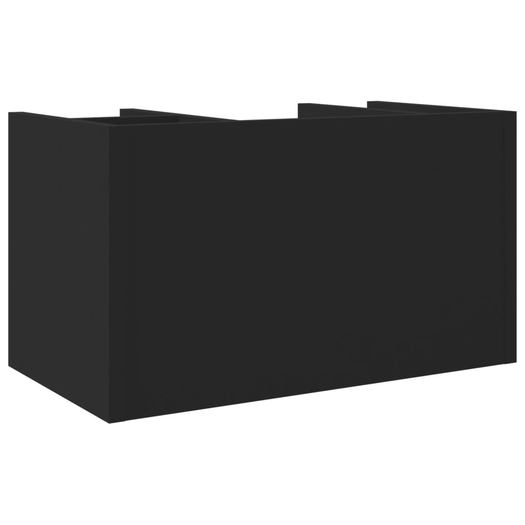 vidaXL Organizer na biurko, czarny, 44,5x24x25 cm