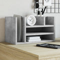 vidaXL Organizer na biurko, szarość betonu, 44,5x24x25 cm