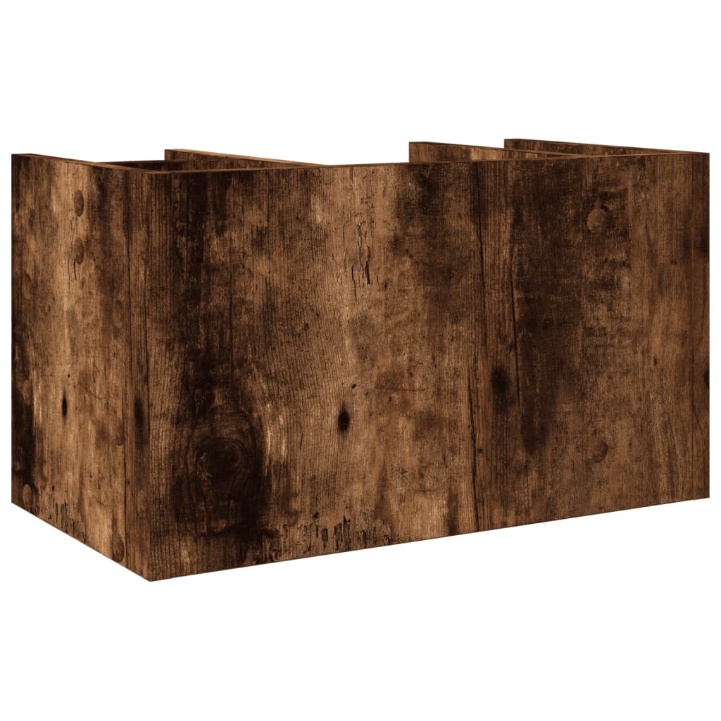 vidaXL Organizer na biurko, przydymiony dąb, 44,5x24x25 cm
