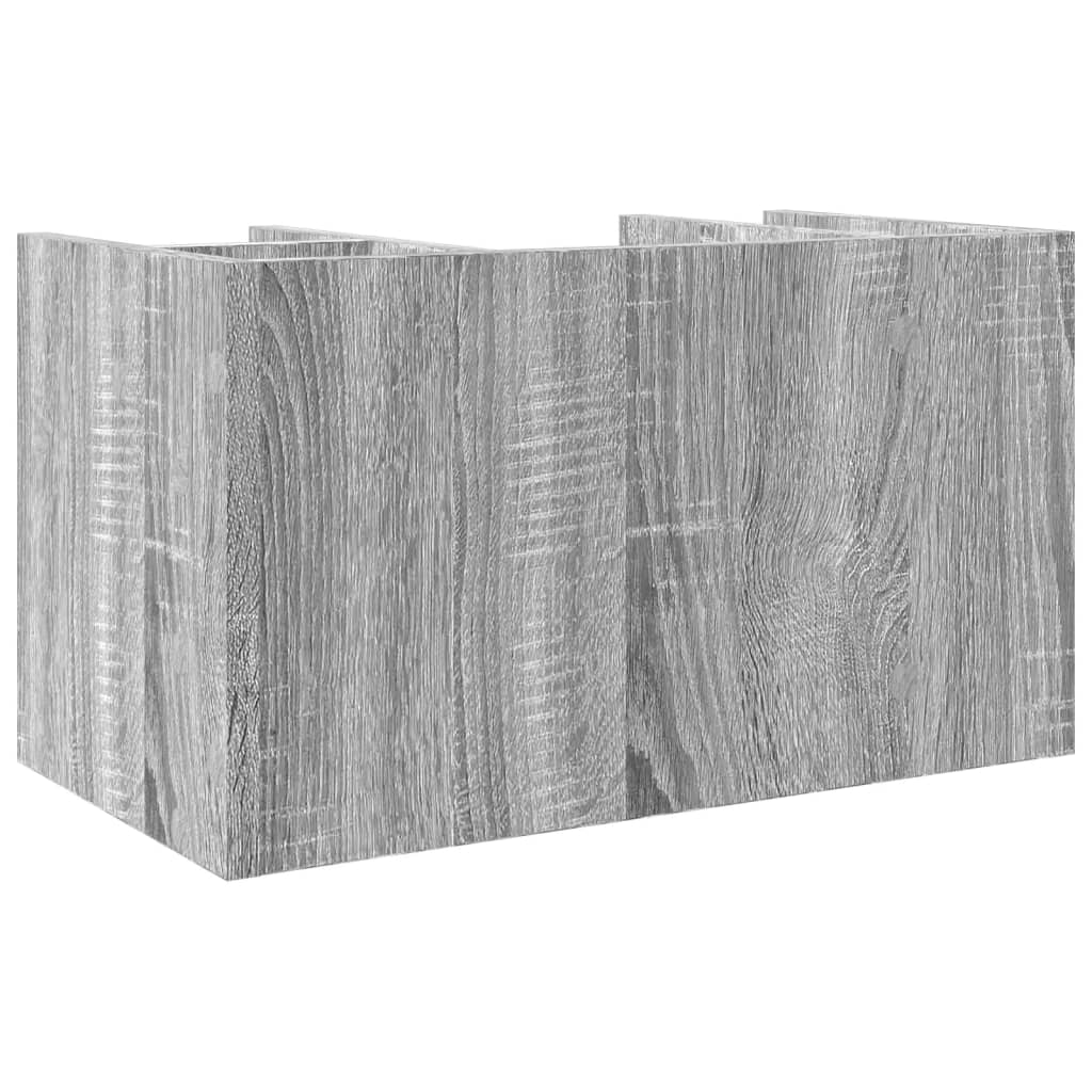 vidaXL Organizer na biurko, szary dąb sonoma, 44,5x24x25 cm