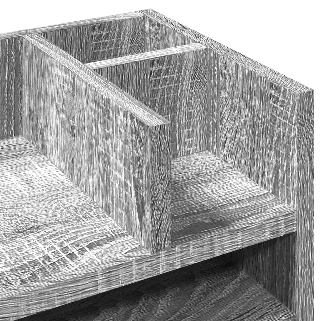 vidaXL Organizer na biurko, szary dąb sonoma, 44,5x24x25 cm