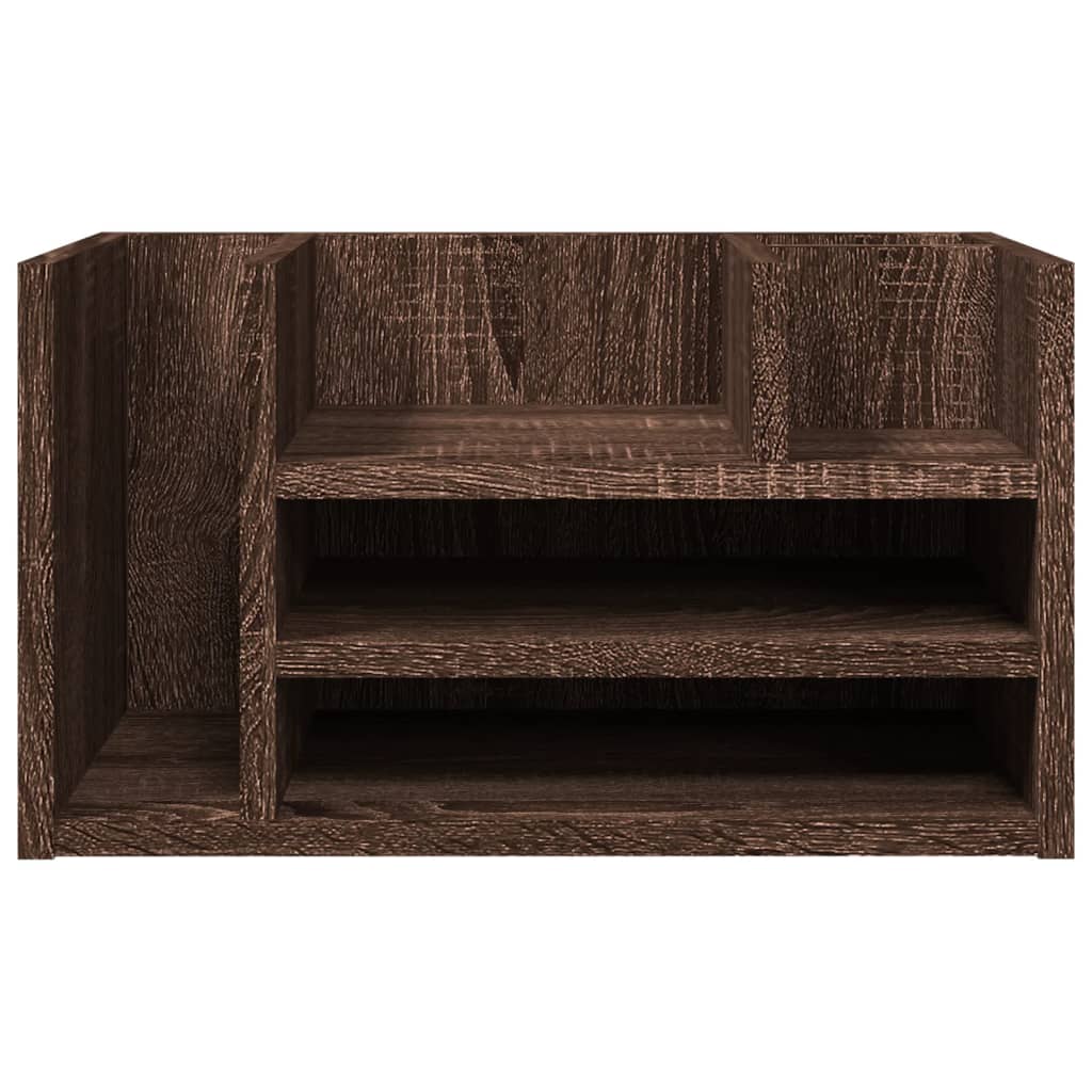 vidaXL Organizer na biurko, brązowy dąb, 44,5x24x25 cm
