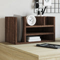 vidaXL Organizer na biurko, brązowy dąb, 44,5x24x25 cm