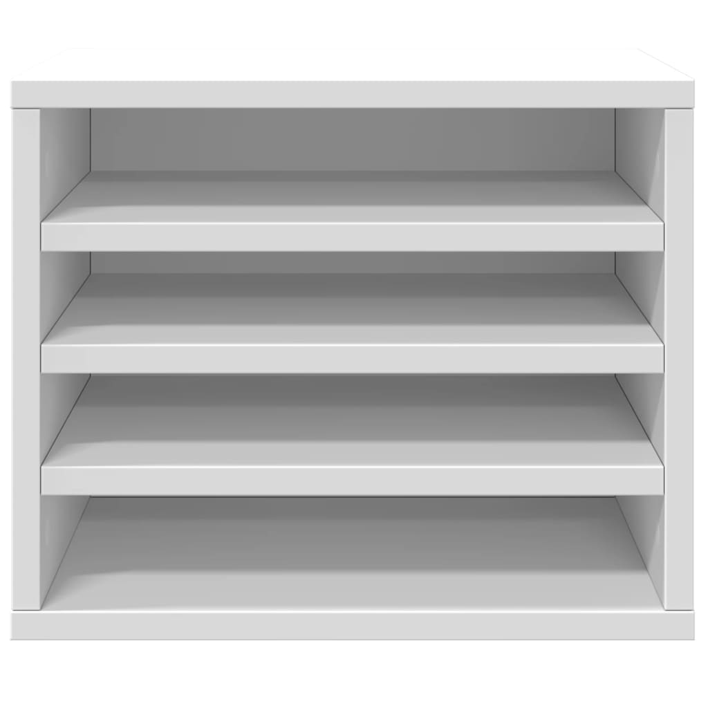vidaXL Organizer na biurko, biały, 36x26x29,5 cm