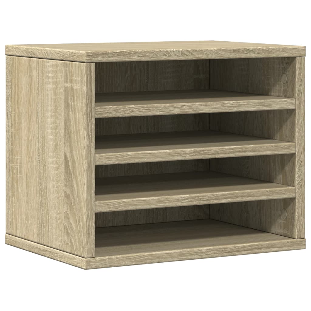 vidaXL Organizer na biurko, dąb sonoma, 36x26x29,5 cm