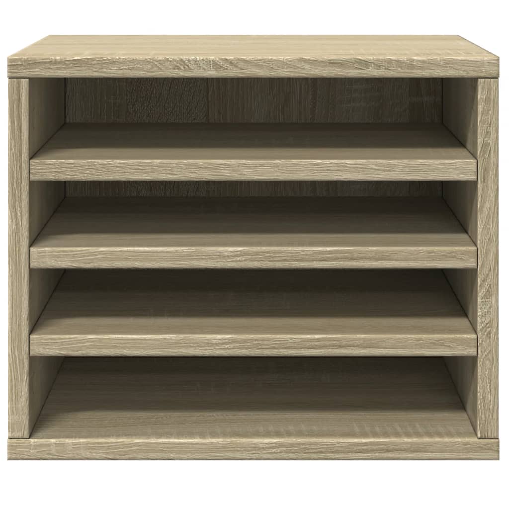 vidaXL Organizer na biurko, dąb sonoma, 36x26x29,5 cm