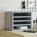 vidaXL Organizer na biurko, szary dąb sonoma, 36x26x29,5 cm
