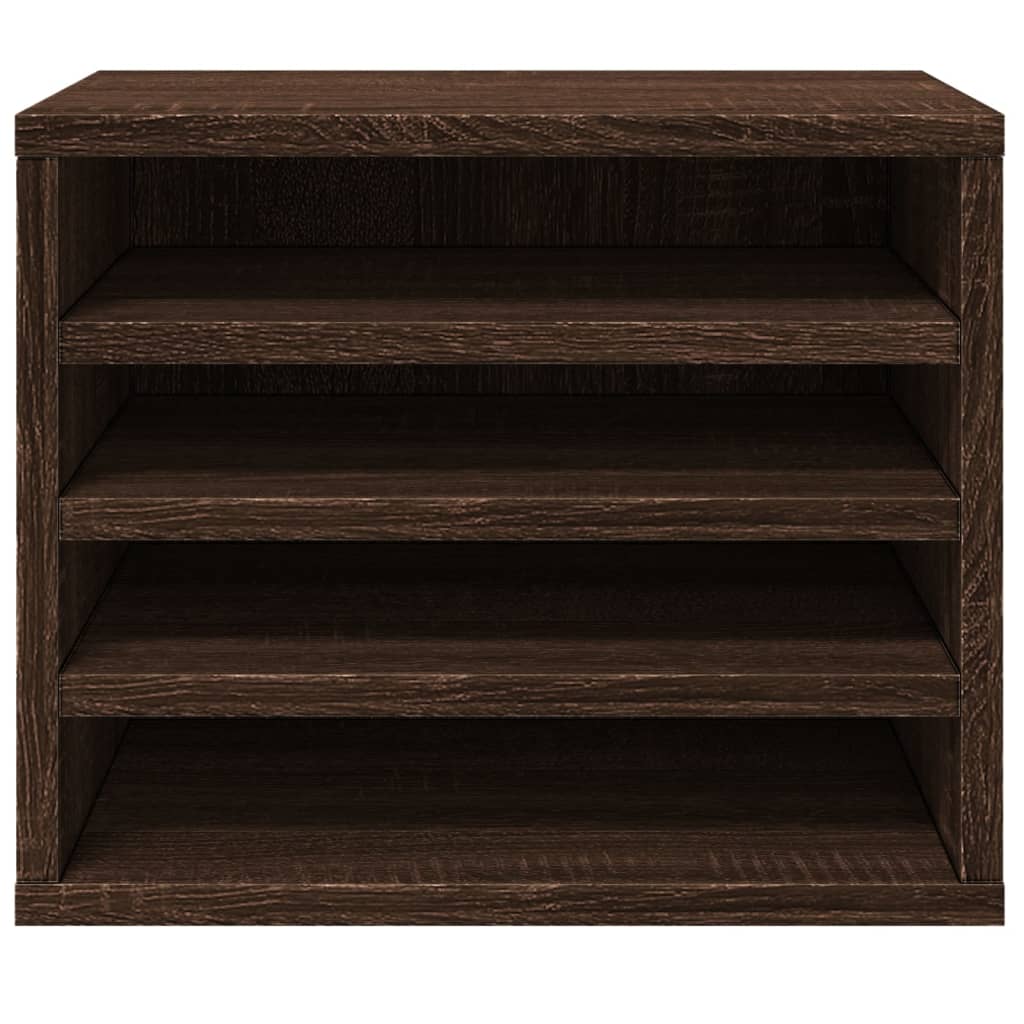 vidaXL Organizer na biurko, brązowy dąb, 36x26x29,5 cm