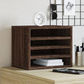 vidaXL Organizer na biurko, brązowy dąb, 36x26x29,5 cm