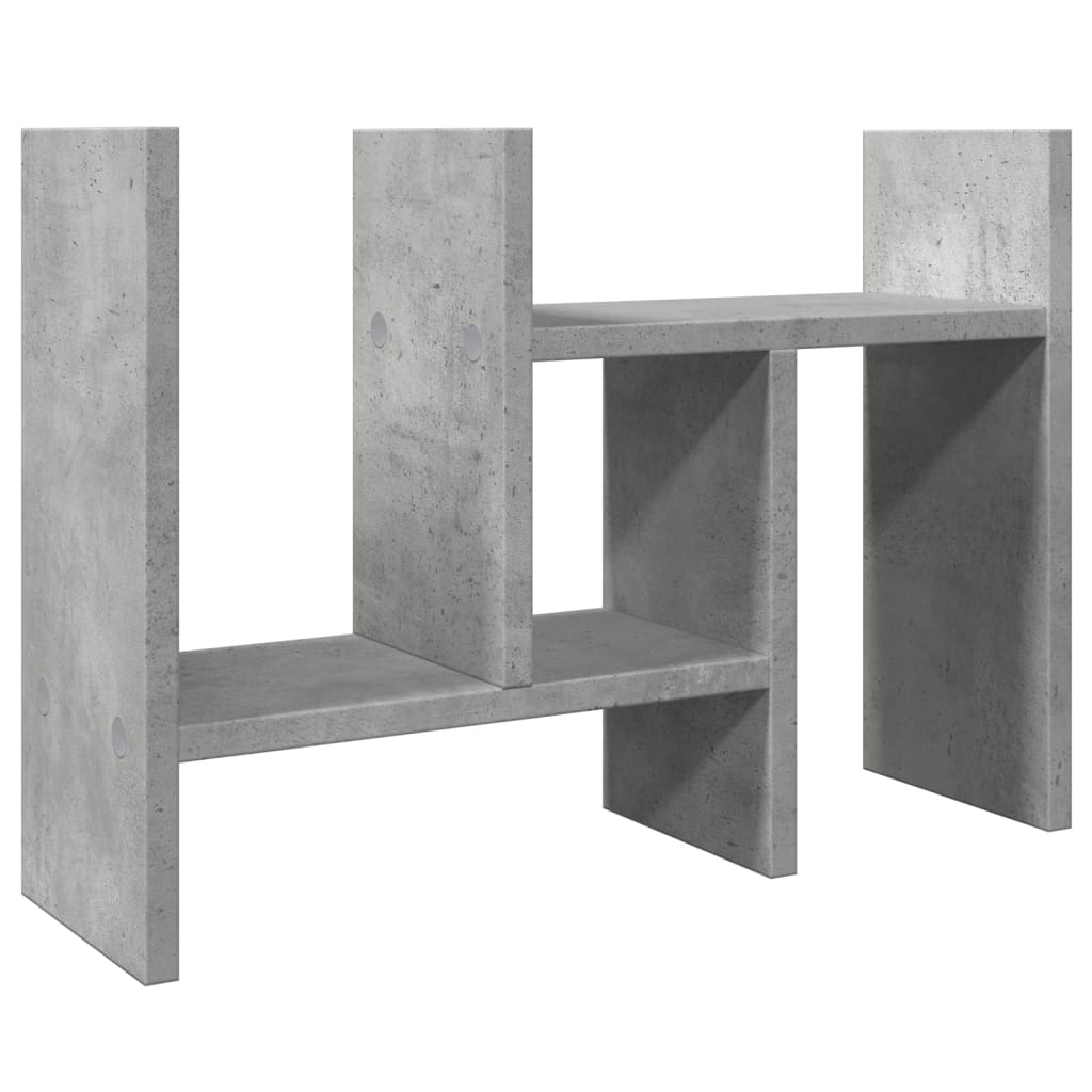vidaXL Organizer na biurko, szarość betonu, 34,5x15,5x35,5 cm