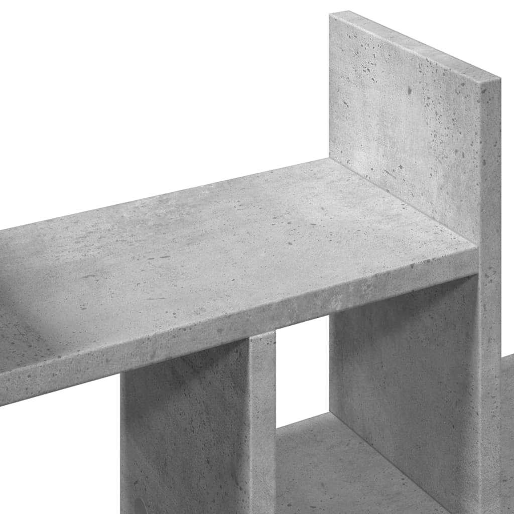 vidaXL Organizer na biurko, szarość betonu, 34,5x15,5x35,5 cm