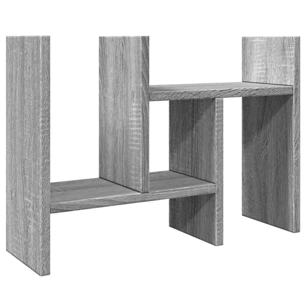 vidaXL Organizer na biurko, szary dąb sonoma, 34,5x15,5x35,5 cm