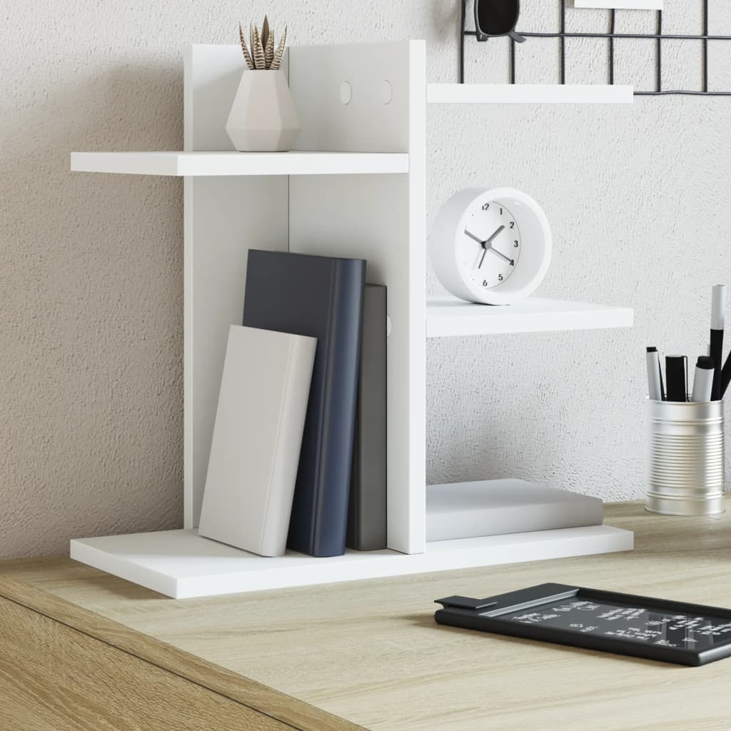 vidaXL Organizer na biurko, biały, 42x21,5x42 cm