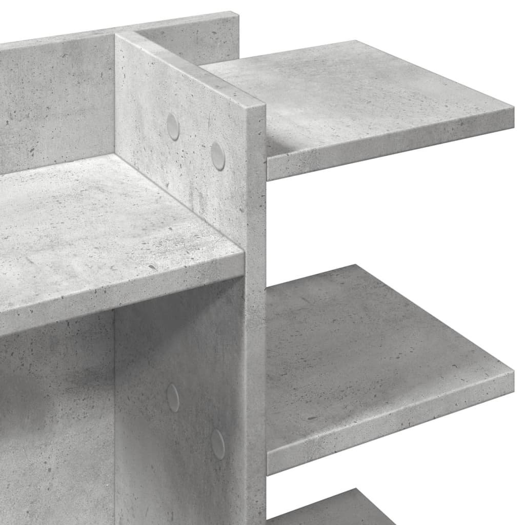 vidaXL Organizer na biurko, szarość betonu, 42x21,5x42 cm