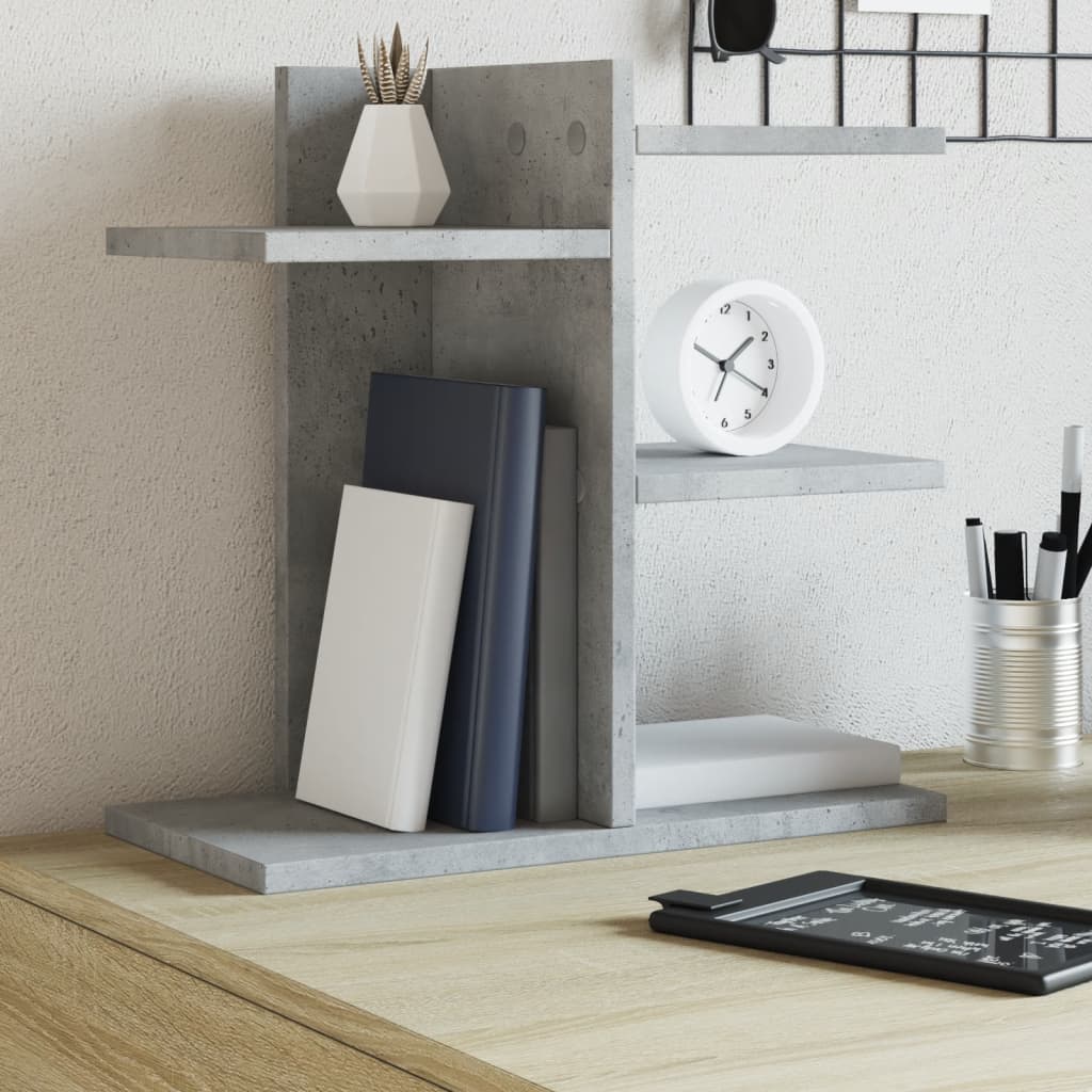 vidaXL Organizer na biurko, szarość betonu, 42x21,5x42 cm