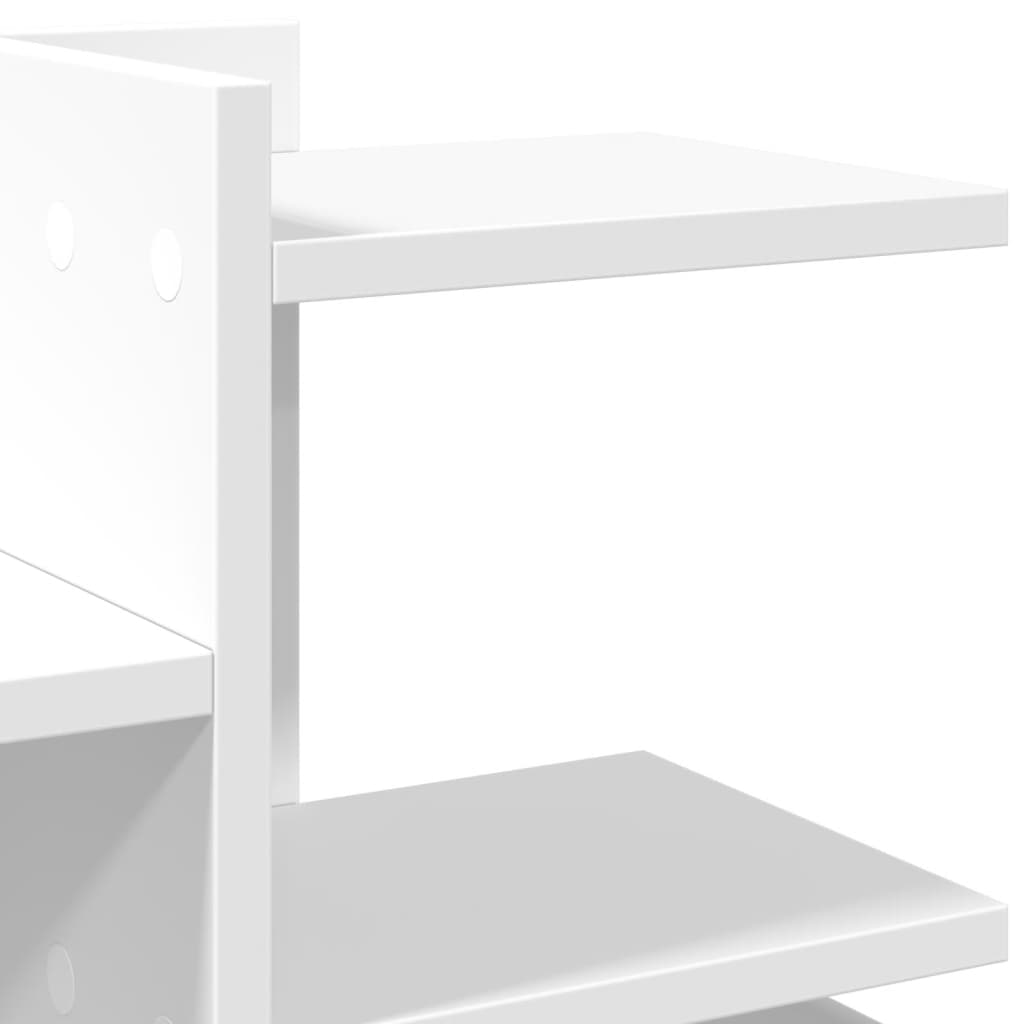 vidaXL Organizer na biurko, biały, 49x20x52,5 cm