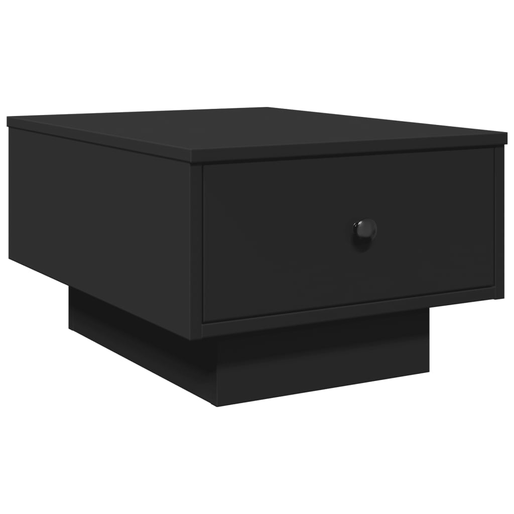 vidaXL Stolik kawowy, czarny, 60x45x31 cm, materiał drewnopochodny
