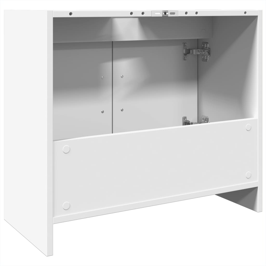 vidaXL Szafka pod umywalkę, biała 63x29x55 cm, materiał drewnopochodny