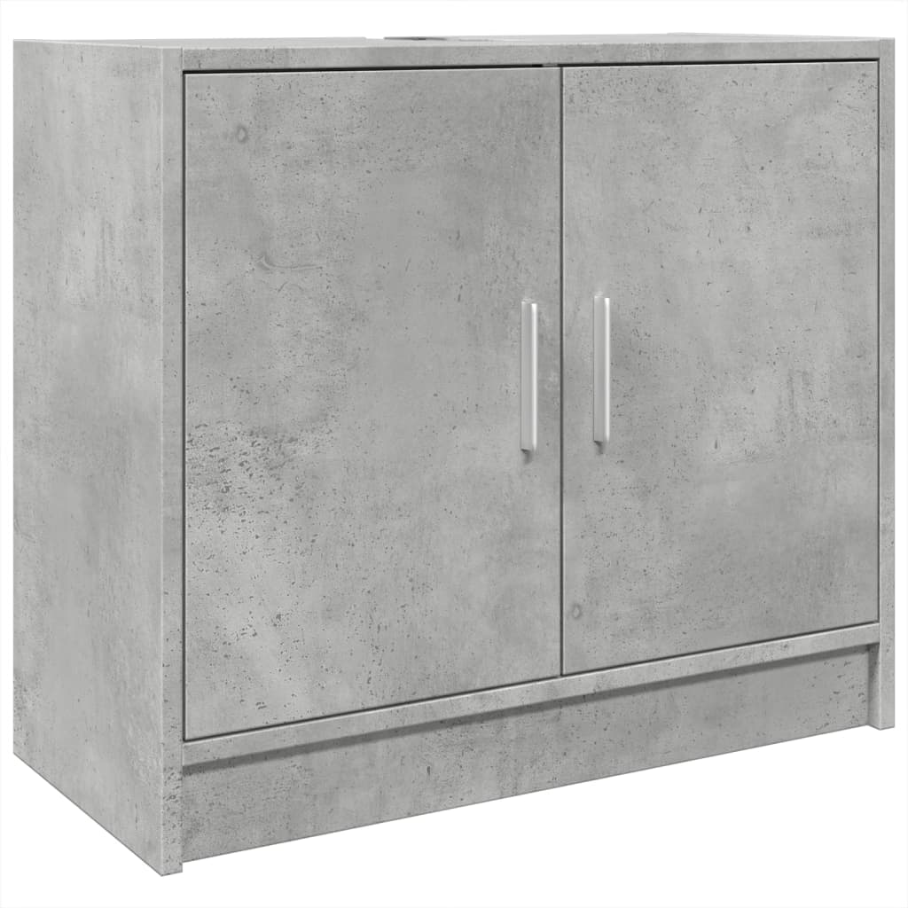 vidaXL Szafka pod umywalkę, szarość betonu, 63x29x55 cm