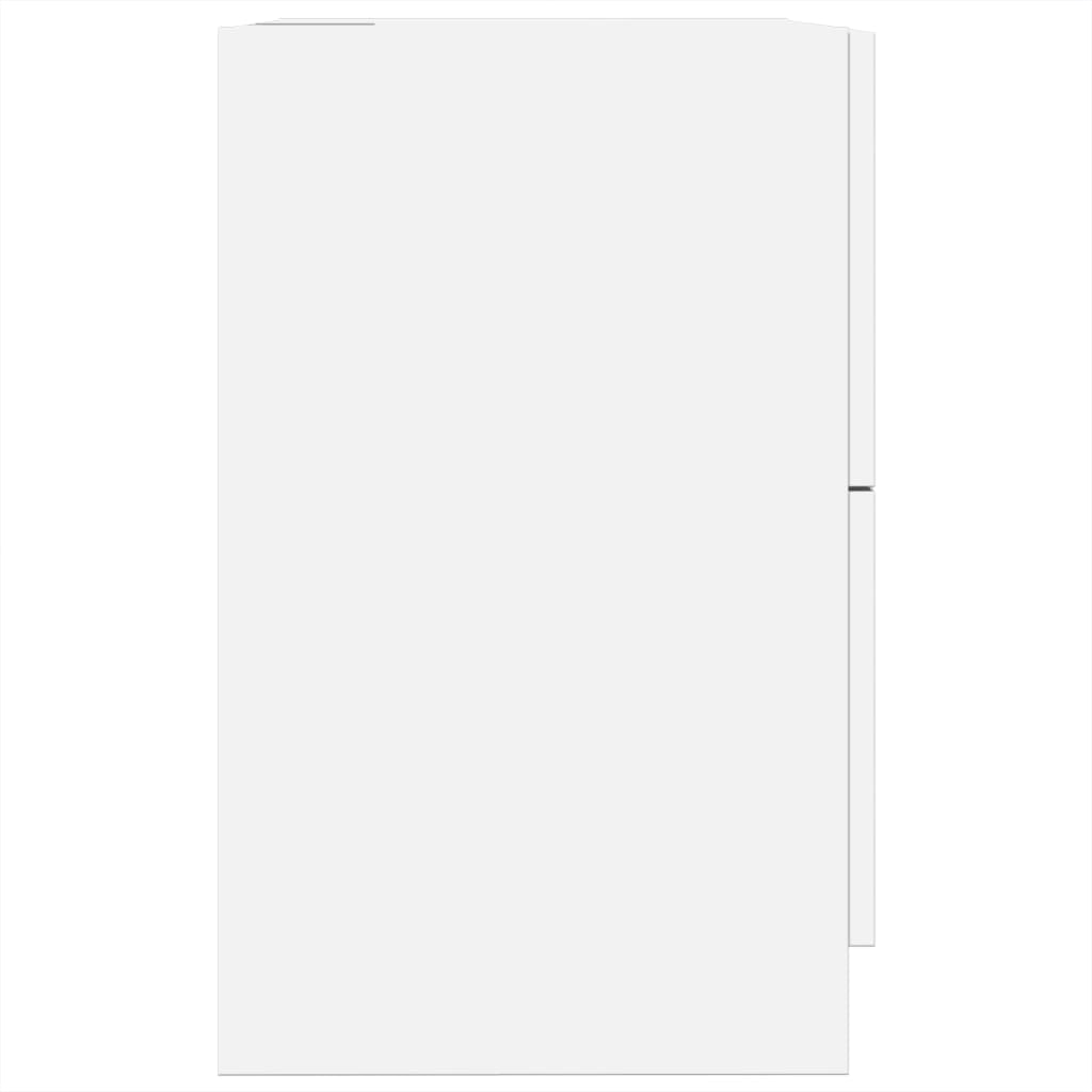 vidaXL Szafka pod umywalkę, biała 40x37x59 cm, materiał drewnopochodny