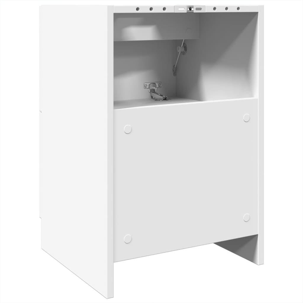 vidaXL Szafka pod umywalkę, biała 40x37x59 cm, materiał drewnopochodny