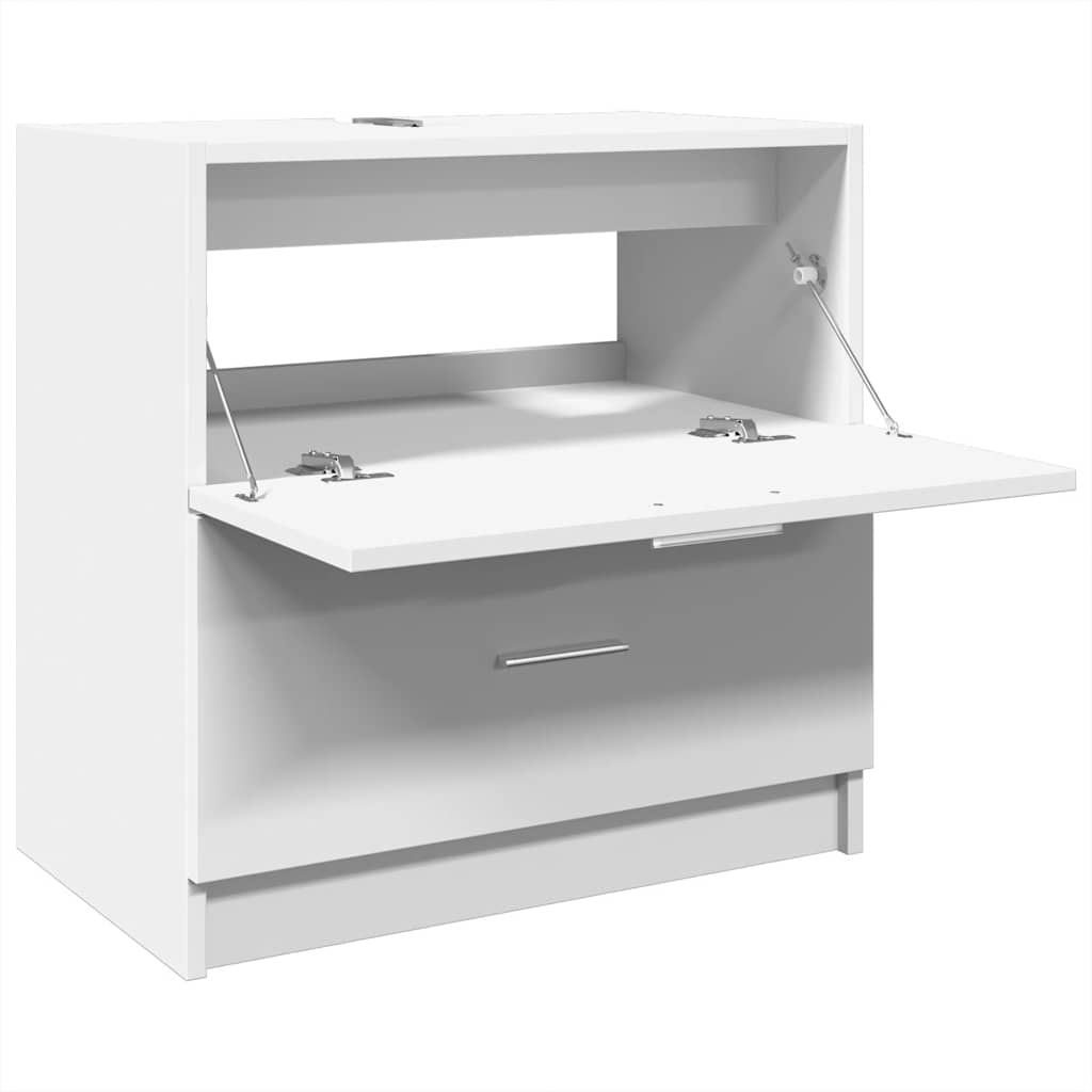 vidaXL Szafka pod umywalkę, biała 59x37x59 cm, materiał drewnopochodny
