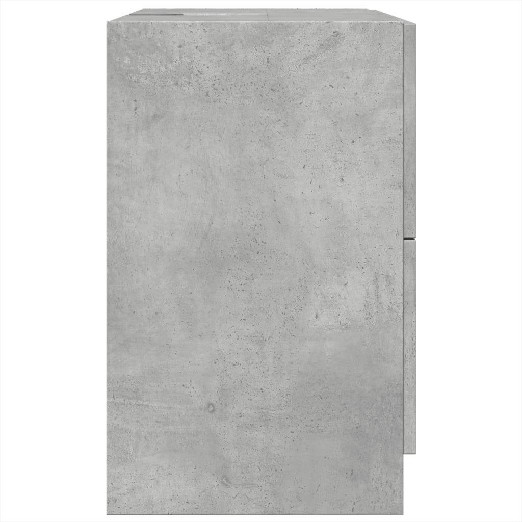 vidaXL Szafka pod umywalkę, szarość betonu, 59x37x59 cm