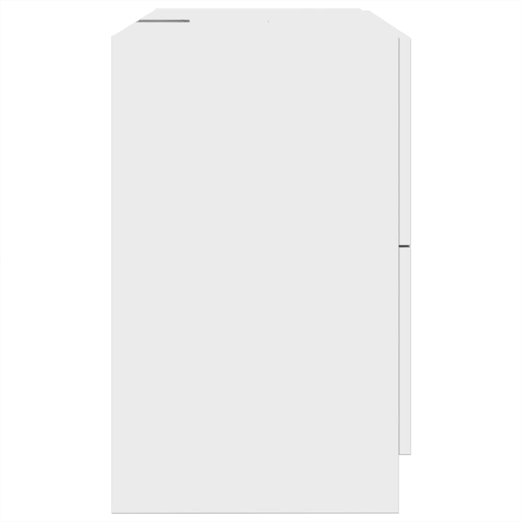 vidaXL Szafka pod umywalkę, biała 78x37x59 cm, materiał drewnopochodny