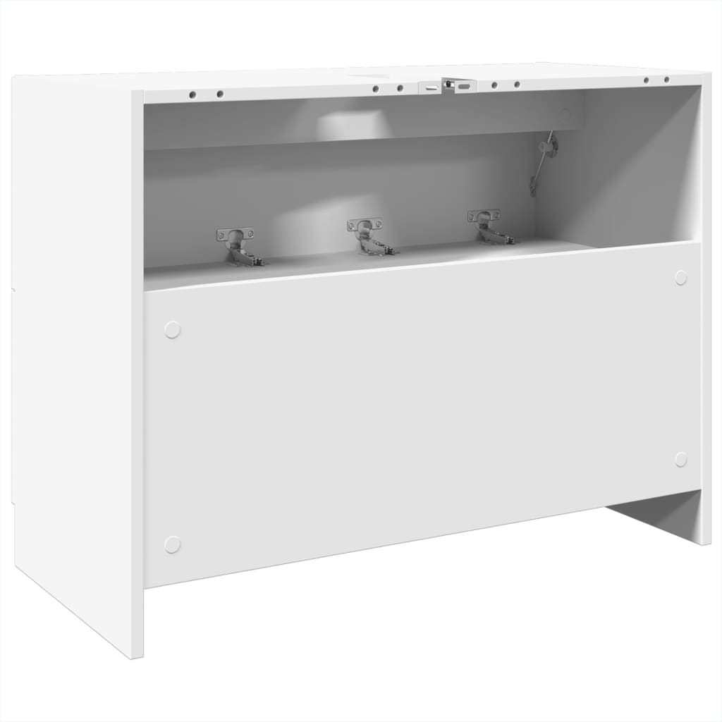 vidaXL Szafka pod umywalkę, biała 78x37x59 cm, materiał drewnopochodny