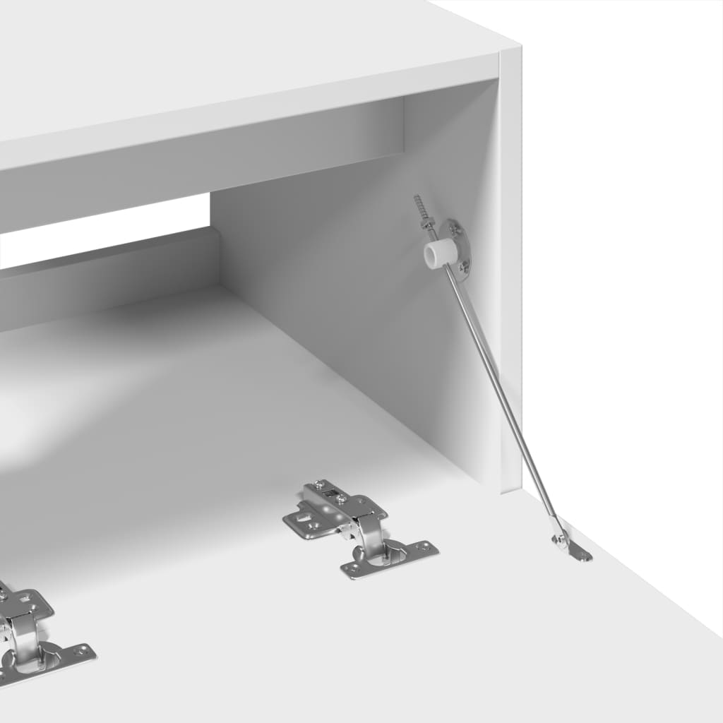 vidaXL Szafka pod umywalkę, biała 78x37x59 cm, materiał drewnopochodny