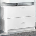 vidaXL Szafka pod umywalkę, biała 78x37x59 cm, materiał drewnopochodny