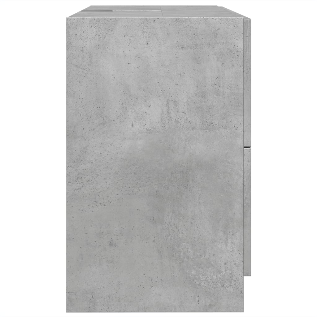 vidaXL Szafka pod umywalkę, szarość betonu, 78x37x59 cm