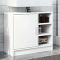 vidaXL Szafka pod umywalkę, biała 63x29x55 cm, materiał drewnopochodny