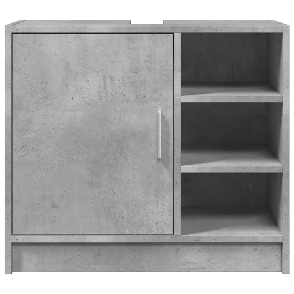 vidaXL Szafka pod umywalkę, szarość betonu, 63x29x55 cm